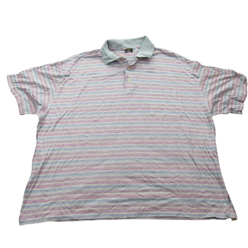 Maus & Hoffman Made in Italy‎ Striped Polo Shirt Size XXL